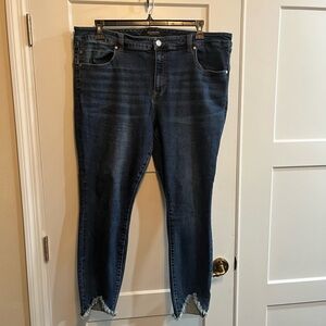 Liverpool Dark Blue Ankle Jeans